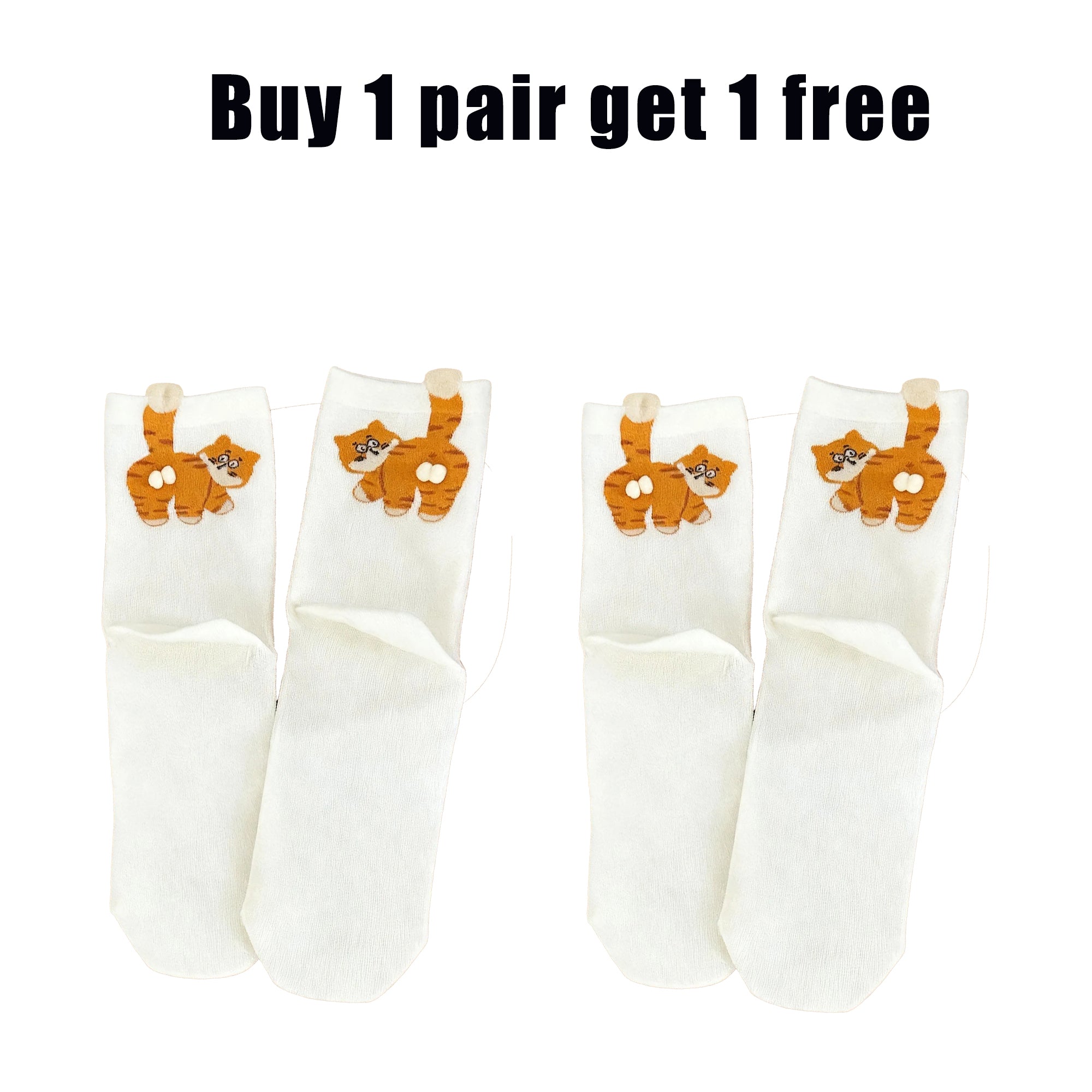 Fun and cute 3D tail animal socks