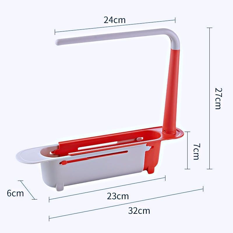 Drain rack multifunctional retractable storage rack