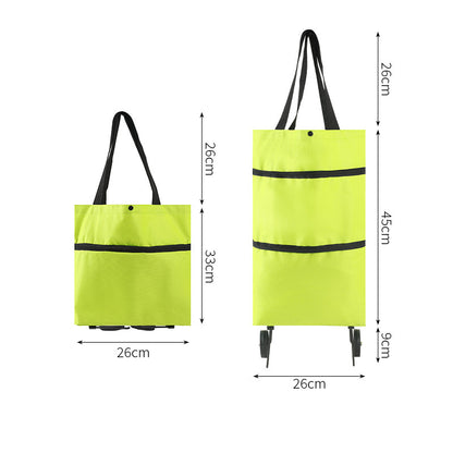 Large capacity wear-resistant shopping bag trolley