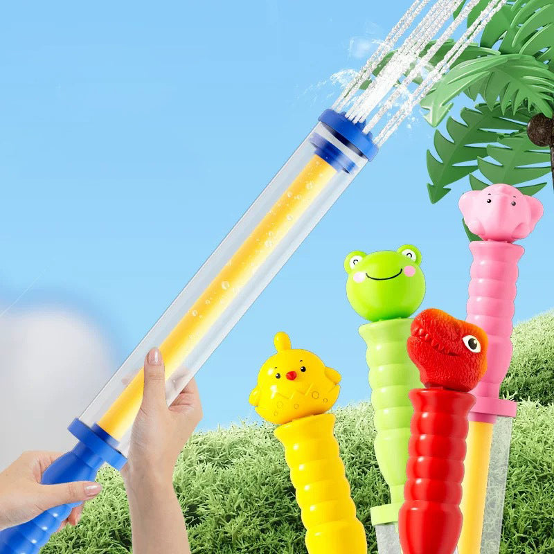 Water spray pull-out water cannon toy