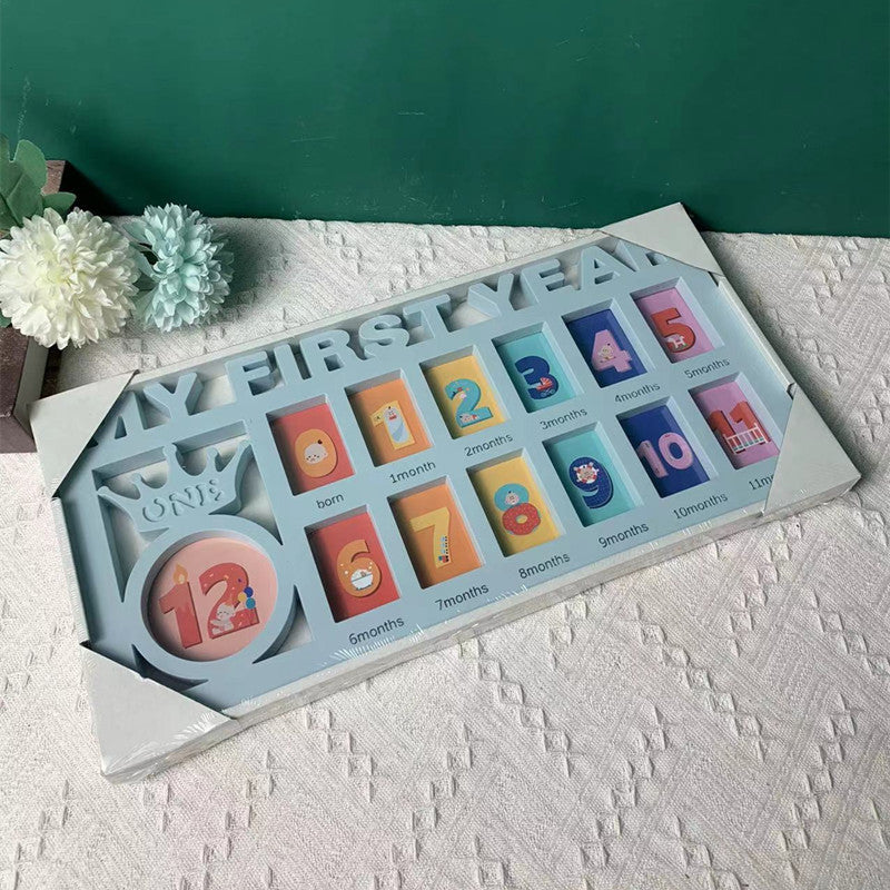 Baby's first birthday commemorative photo frame