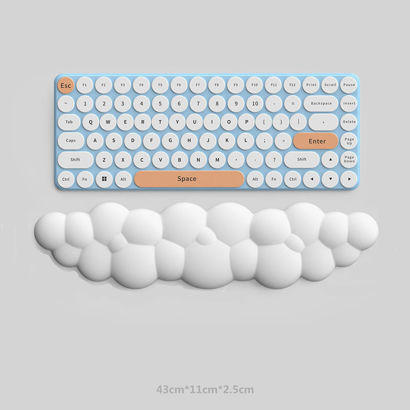 Silicone Cloud Mouse Pad Keyboard Rest Wrist Pad