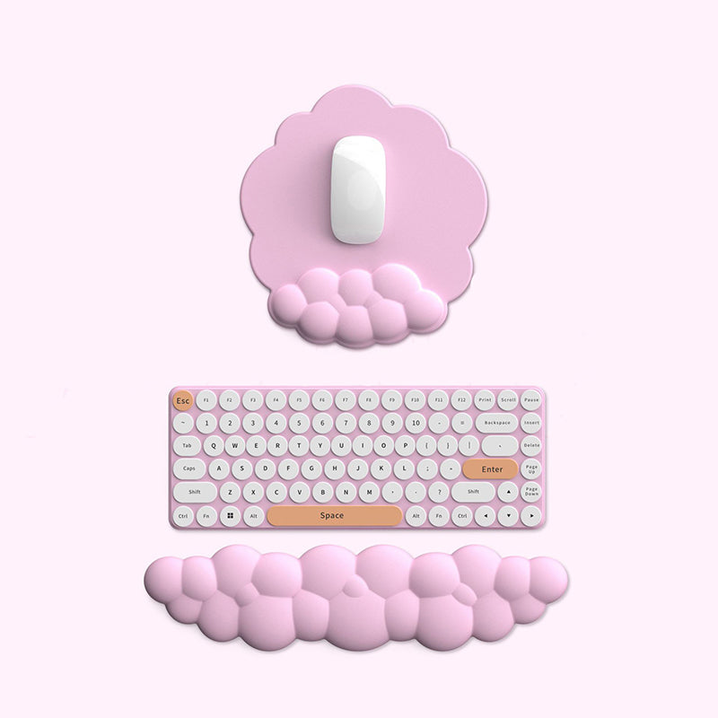 Silicone Cloud Mouse Pad Keyboard Rest Wrist Pad