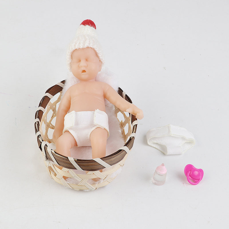 12cm reborn doll soft plastic doll toy