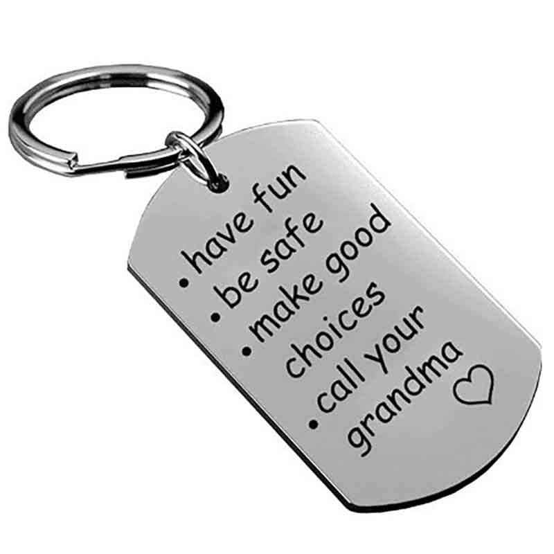 Stainless steel keychain