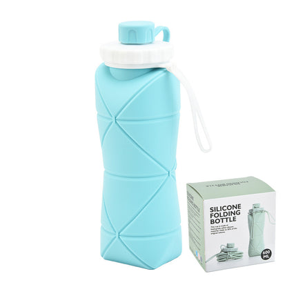 Creative silicone foldable water cup outdoor sports water bottle