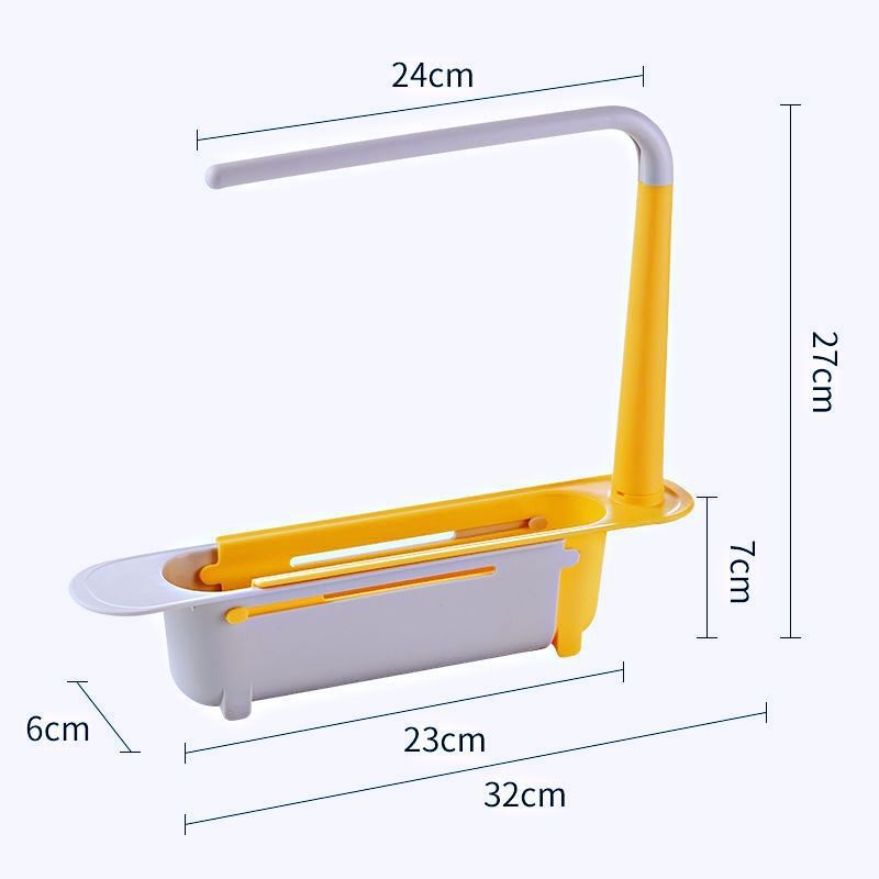 Drain rack multifunctional retractable storage rack