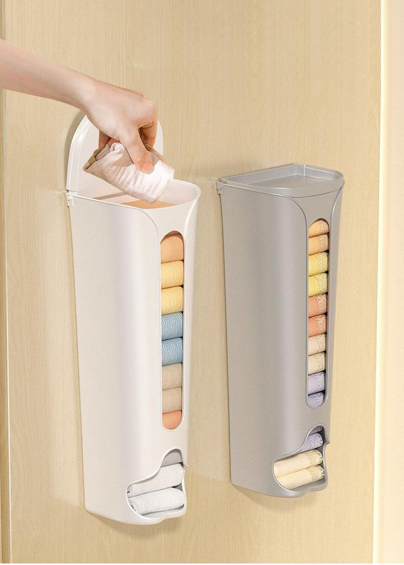 Wall-mounted pull-out storage box