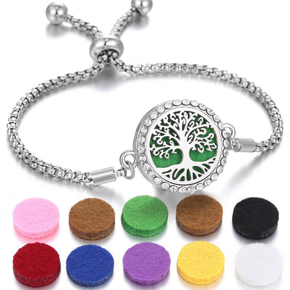 Hollow Adjustable Aromatherapy Bracelet