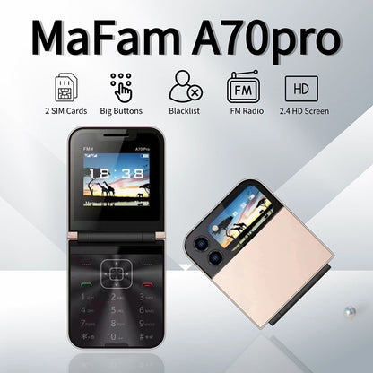 A70pro flip phone small phone folding button 2G