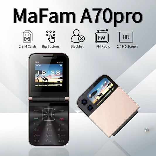 A70pro flip phone small phone folding button 2G