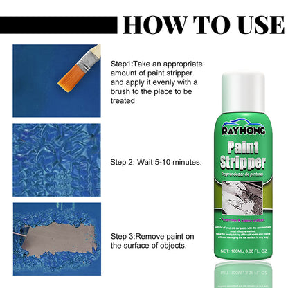 Paint remover strips paint from metal surfaces without leaving any marks