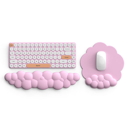 Silicone Cloud Mouse Pad Keyboard Rest Wrist Pad