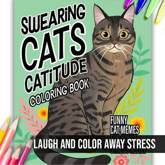 Funny Kitty Memes Coloring Book