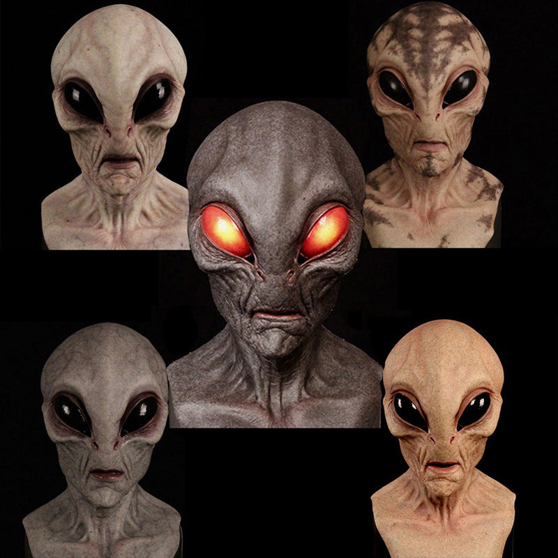 New independent station Halloween alien mask horror headgear UFO latex props