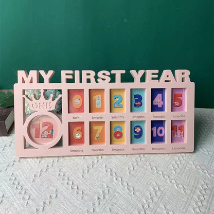 Baby's first birthday commemorative photo frame