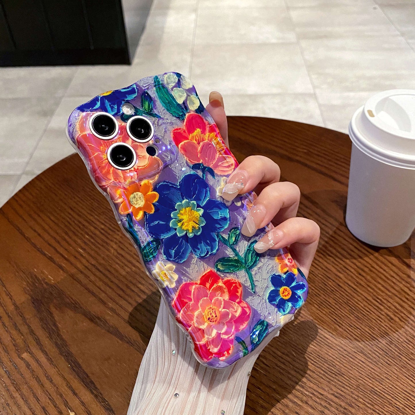 Flower phone case for iPhone 12/13/14/15 series