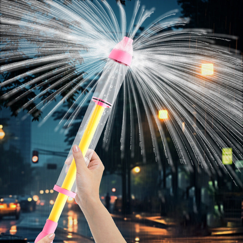 Water spray pull-out water cannon toy