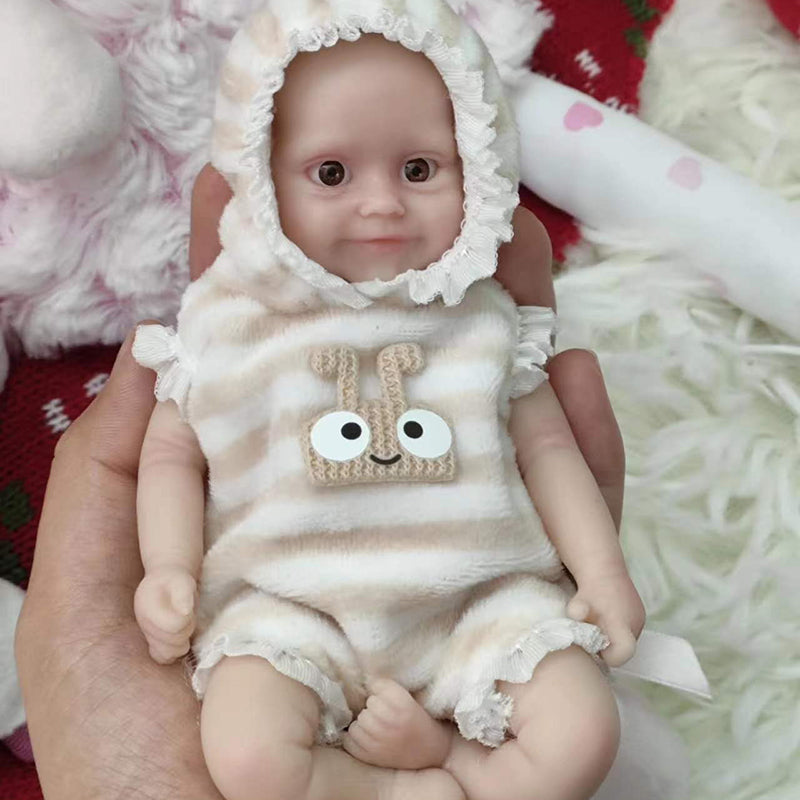 6 inch solid silicone doll