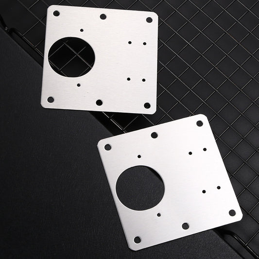 Cabinet door fixing plate hinge hole repair installation gasket