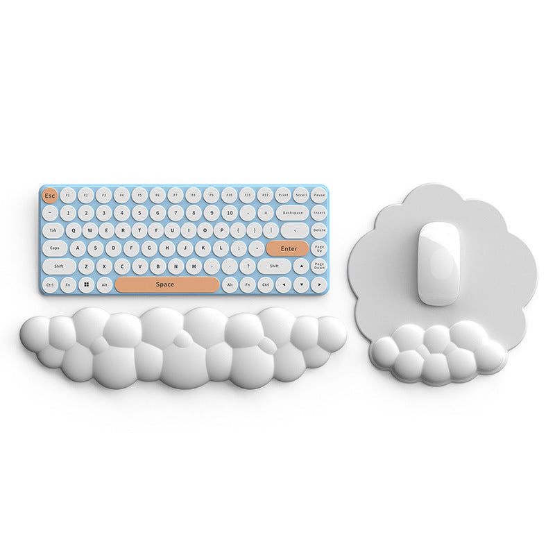 Silicone Cloud Mouse Pad Keyboard Rest Wrist Pad