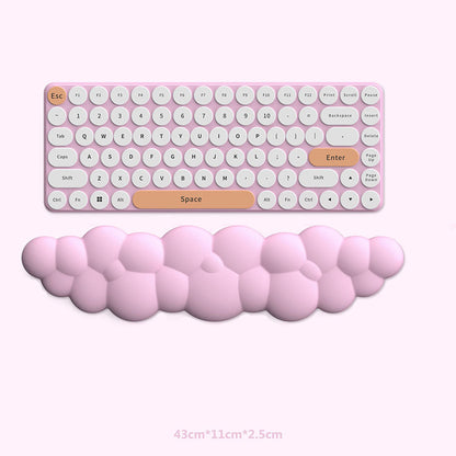 Silicone Cloud Mouse Pad Keyboard Rest Wrist Pad