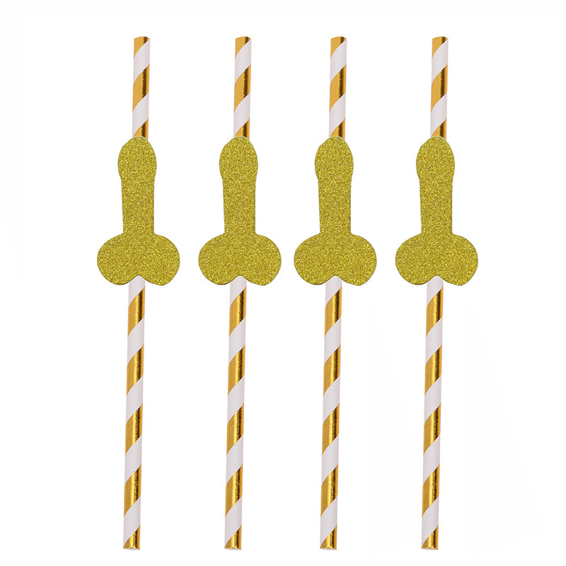Bachelorette Party Decoration Funny Biodegradable Paper Straws