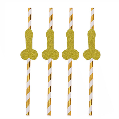 Bachelorette Party Decoration Funny Biodegradable Paper Straws