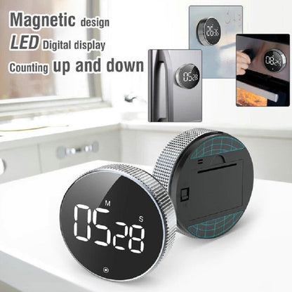 Round magnetic rotating timer