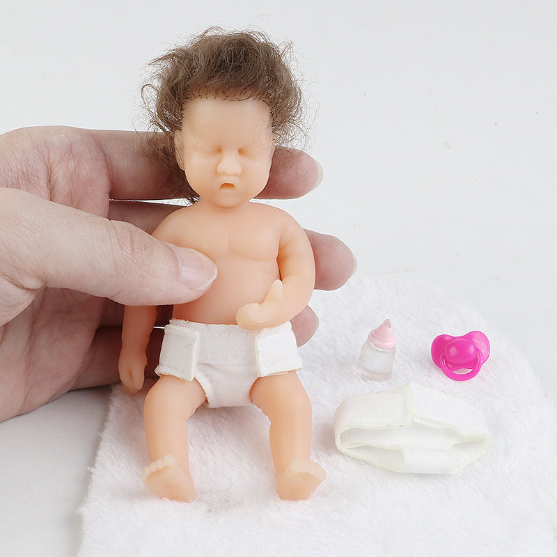 12cm reborn doll soft plastic doll toy