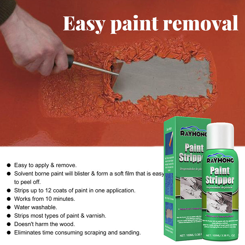 Paint remover strips paint from metal surfaces without leaving any marks