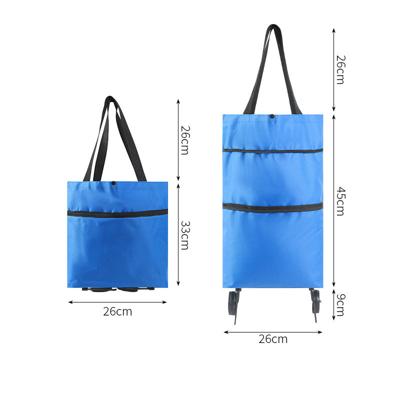 Large capacity wear-resistant shopping bag trolley