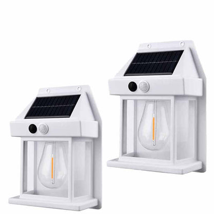 Outdoor solar induction wall light