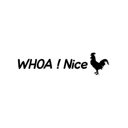 whoa rooster creative bathroom toilet sticker