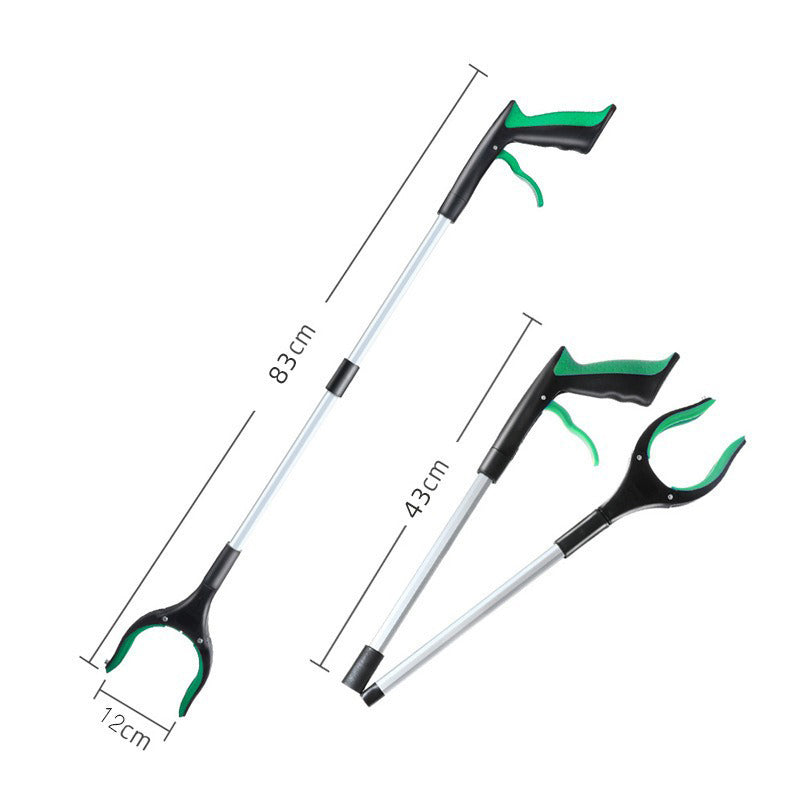 Foldable long handle picker