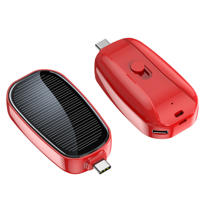 Emergency solar charger Wireless mobile power bank is compact and portable