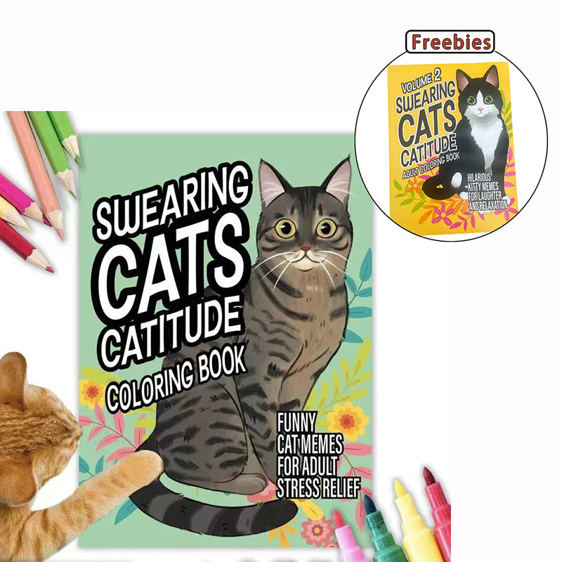 Funny Kitty Memes Coloring Book