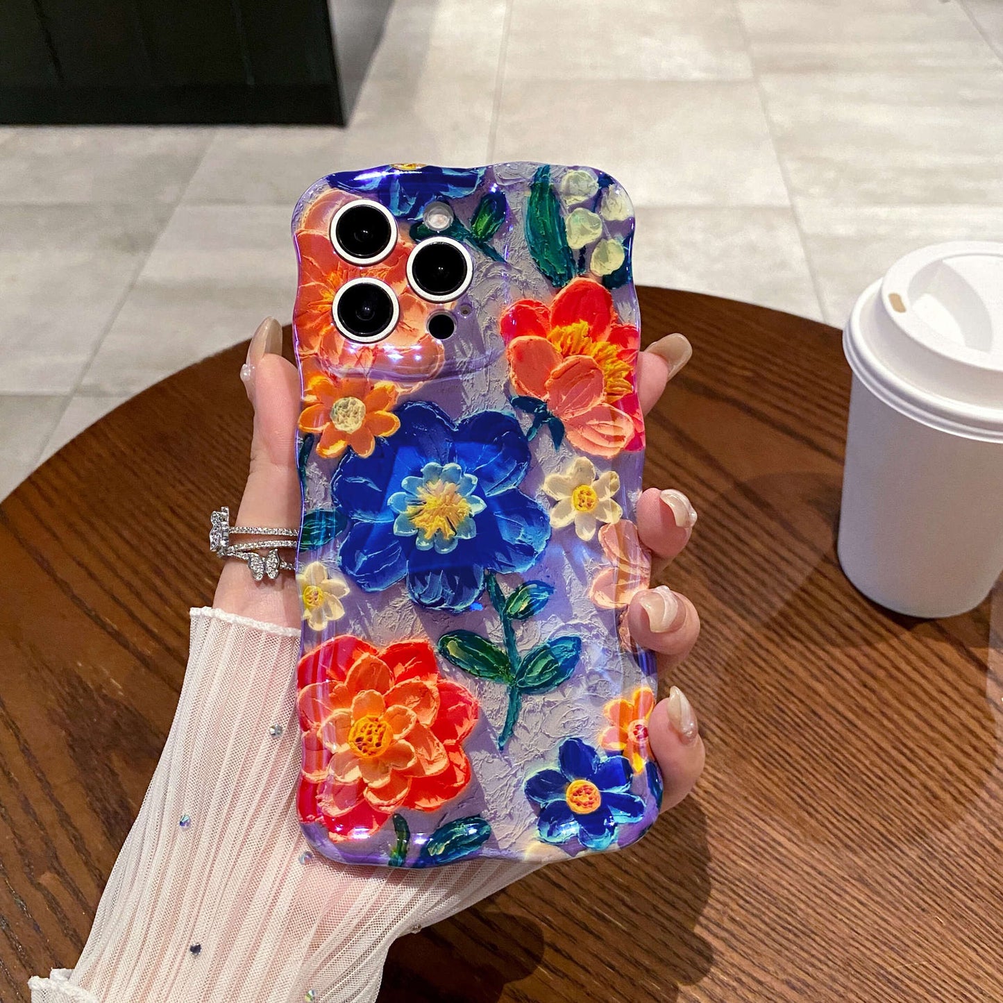 Flower phone case for iPhone 12/13/14/15 series