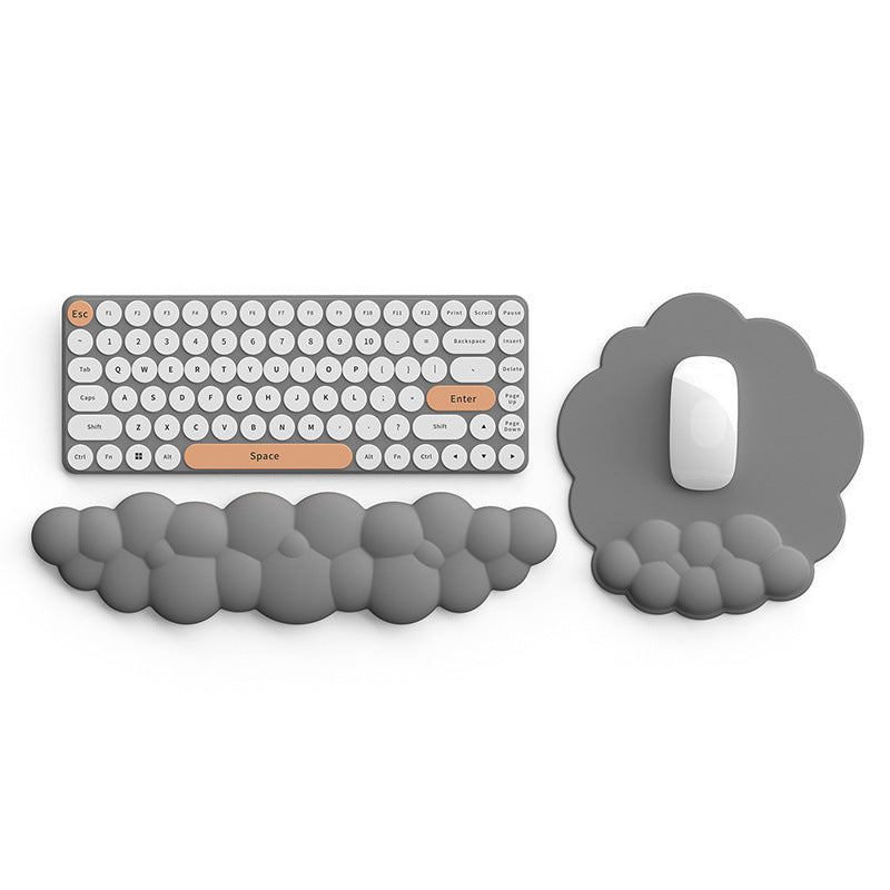 Silicone Cloud Mouse Pad Keyboard Rest Wrist Pad