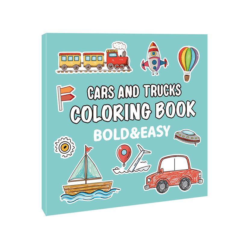 Cartoon Cars Coloring Book