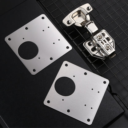 Cabinet door fixing plate hinge hole repair installation gasket