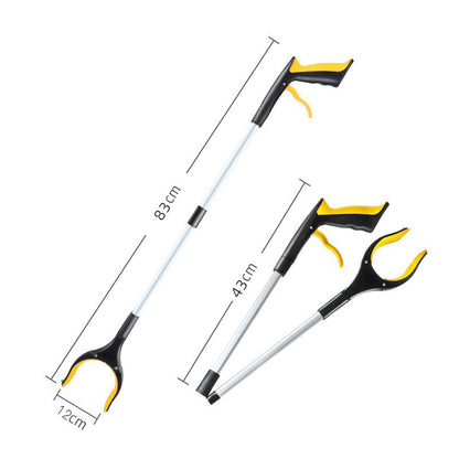 Foldable long handle picker