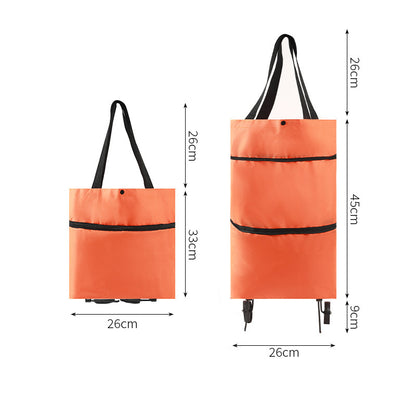 Large capacity wear-resistant shopping bag trolley