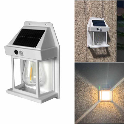 Outdoor solar induction wall light