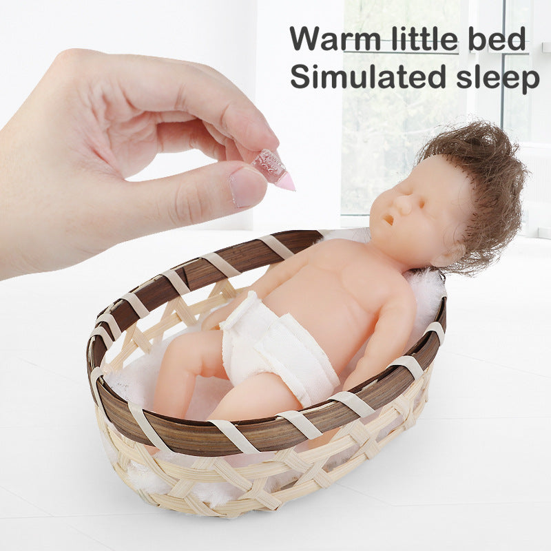 12cm reborn doll soft plastic doll toy