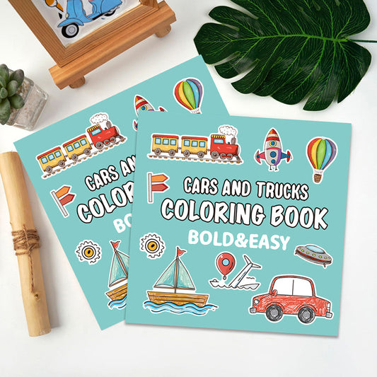 Cartoon Cars Coloring Book