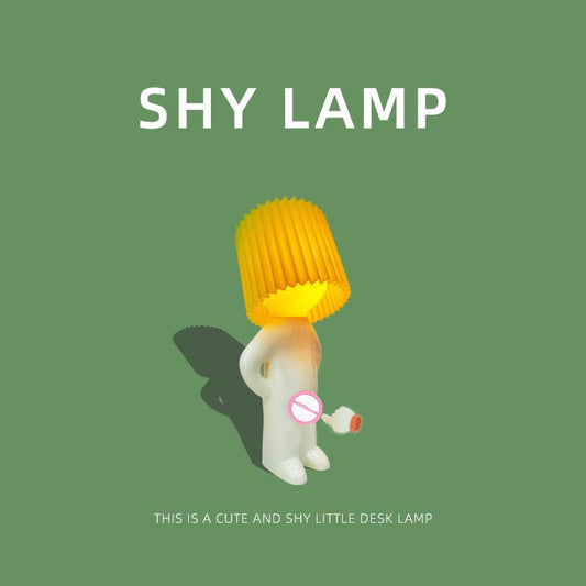 A little shy desk lamp a little shy boy naughty night light