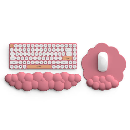 Silicone Cloud Mouse Pad Keyboard Rest Wrist Pad