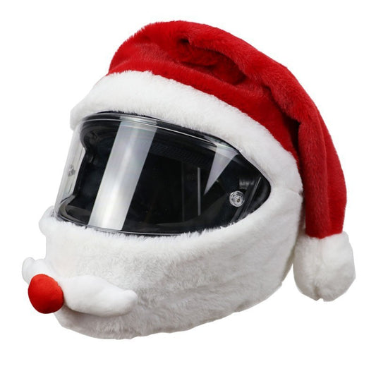 Motorcycle Helmet Cover-Santa Claus