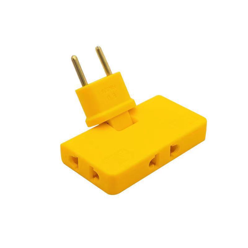 180 degree rotating European standard one to three adapter